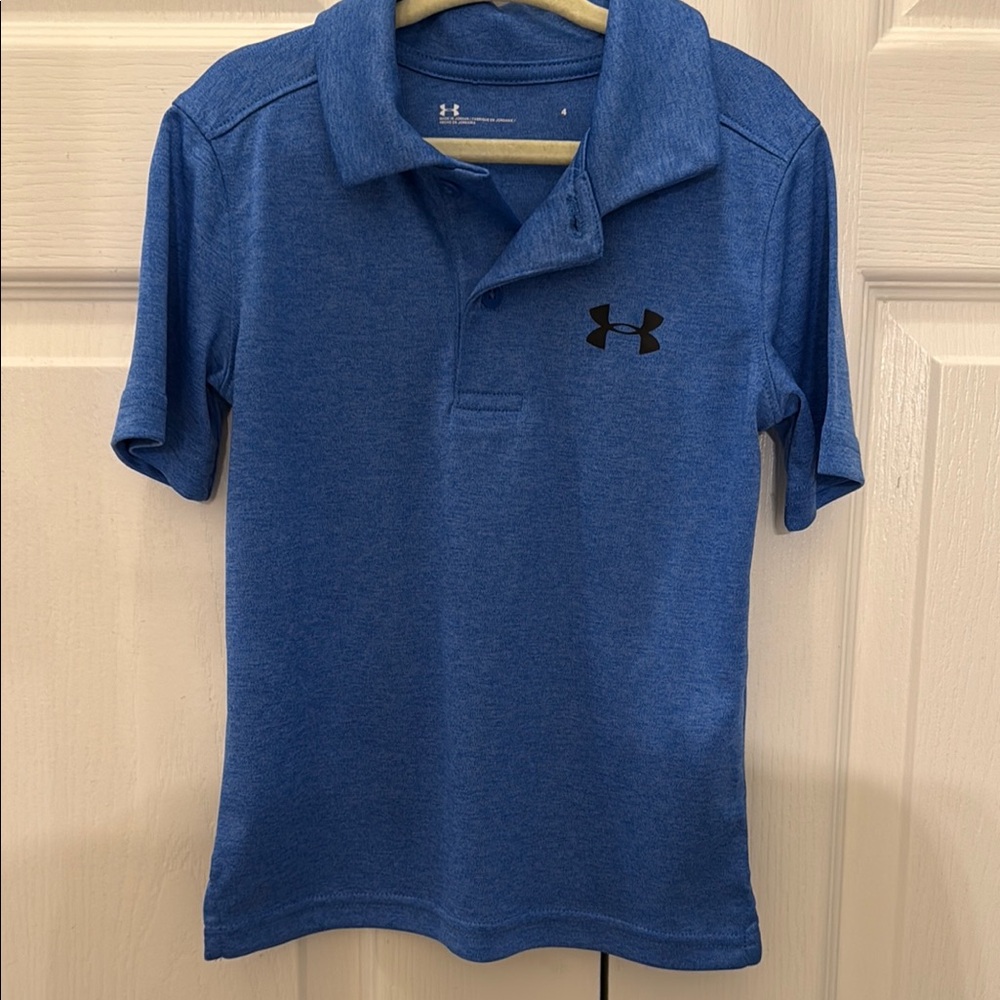 Under Armour Blue Golf Shirt 4